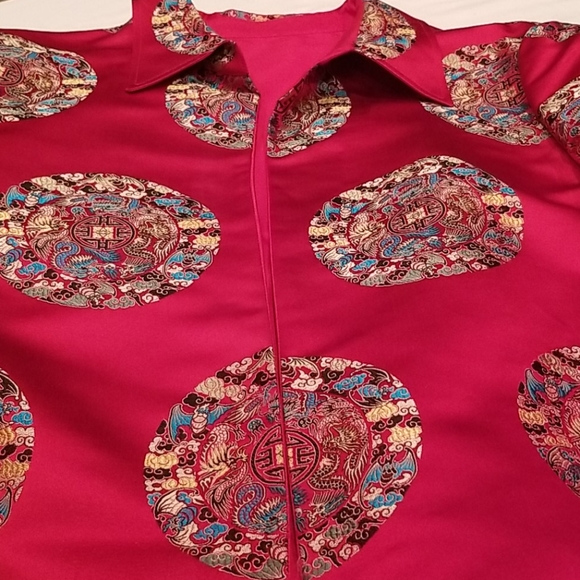 COPY - VINTAGE 70's/80's Chinese Brocade Silk Jacket - Picture 5 of 13